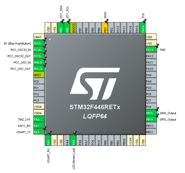 pin config for adxl and motor combined